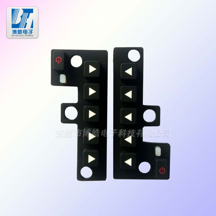 供應軍工硅膠按鍵|鐳雕透光防水硅膠按鍵加工廠