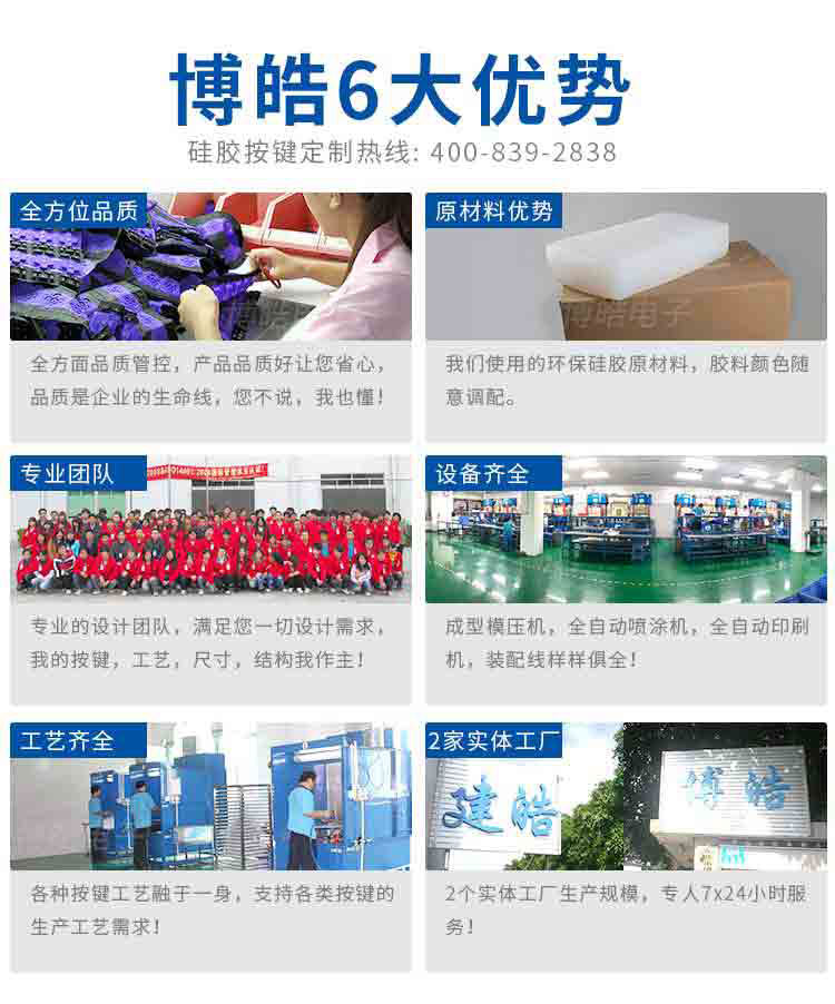 博皓硅膠按鍵廠家