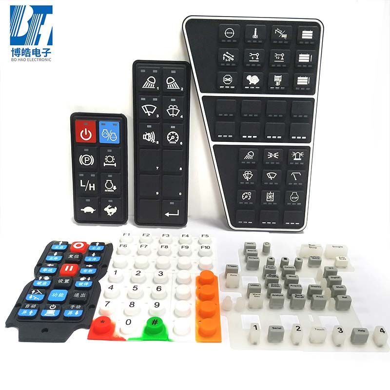 80款不同硅膠按鍵產(chǎn)品圖片展示（博皓電子生產(chǎn)）