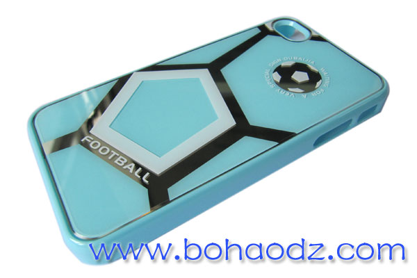 足球IPHONE4手機殼粉紅色