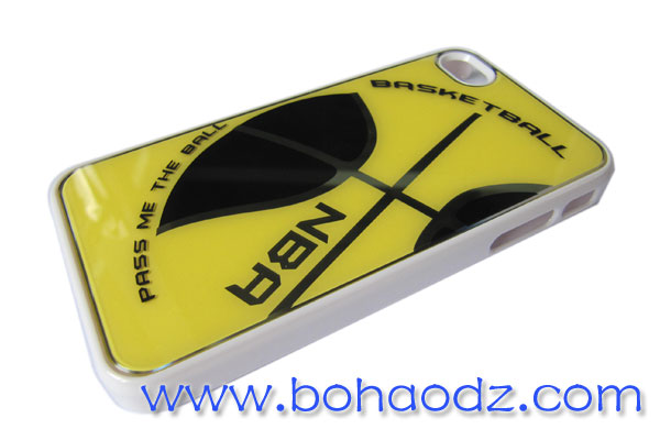 NBA籃球蘋果手機套黃色