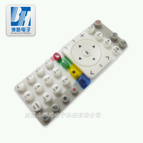實體工廠專注定制生產電視遙控器硅膠按鍵