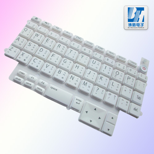 純白學習機P+R按鍵 優質塑膠和硅膠完美組裝