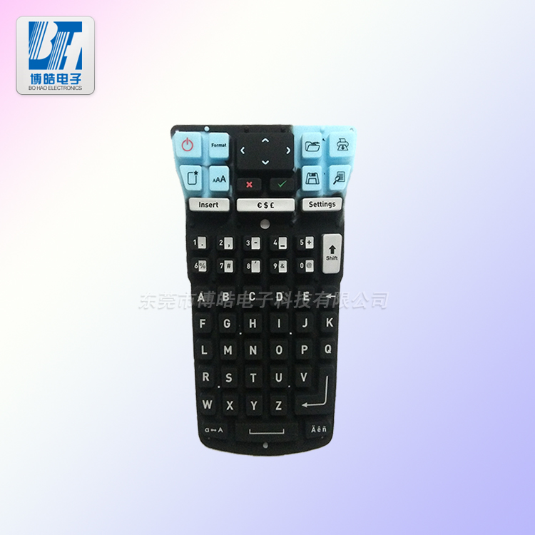 廠家定制移動數據終端硅膠按鍵 企業移動計算機鍵盤開模定制